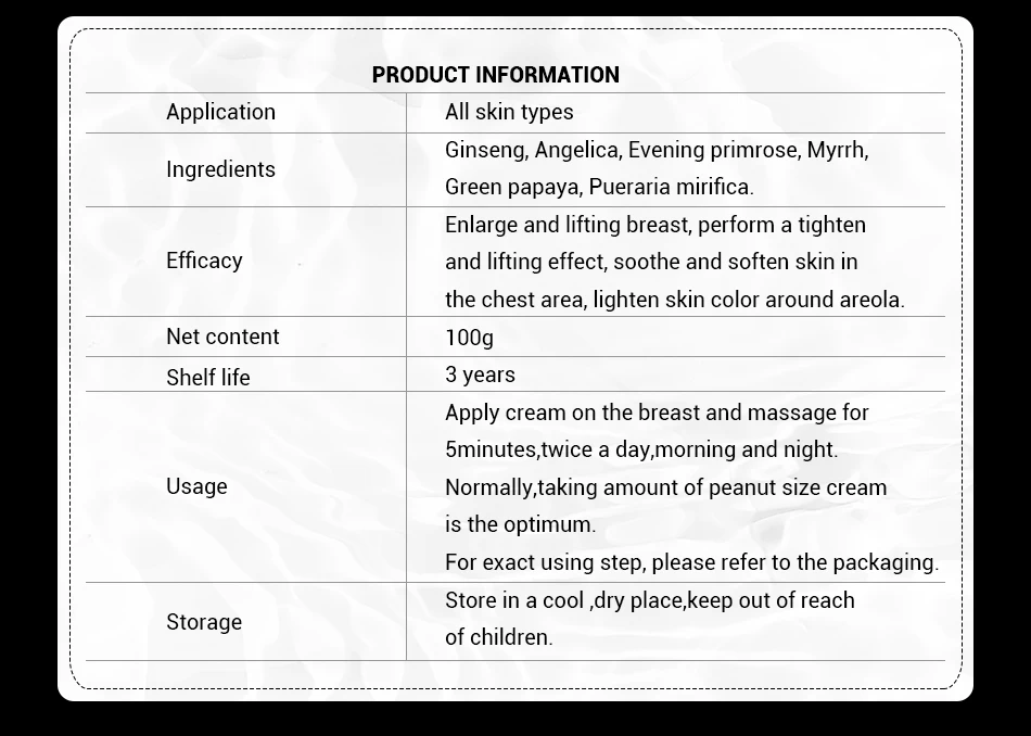 Omy Lady Original Breast Enlargement Japanese Milf Breast Tight Cream Breast Enhancement Cream