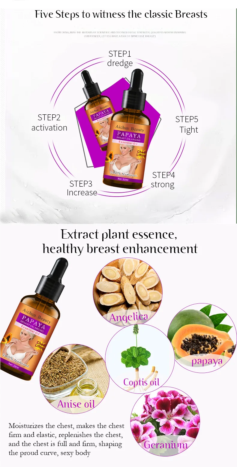 Healthy Papaya Breast Enhancement Enlarging Essential Oil Buy Breast