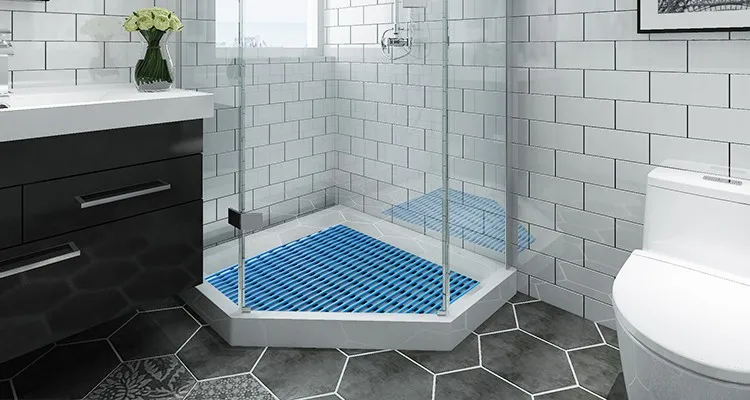 Anti Non Slip Bathroom Sauna Garden Pool Hot Tub Floor Mat Plastic Wet Area