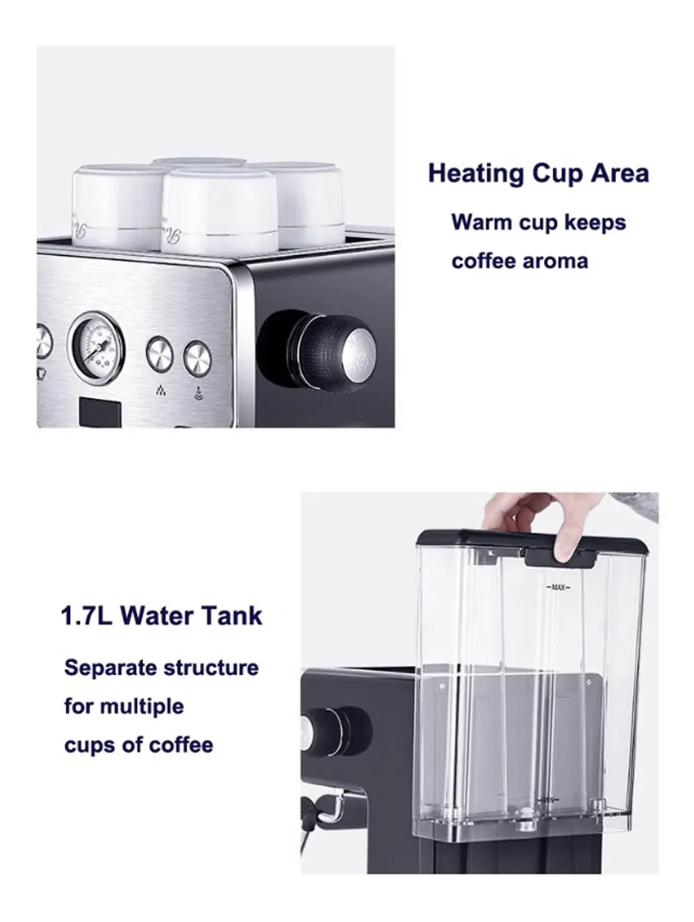 Italian Semiautomatic Coffee Maker Coffee Machine Americano Espresso