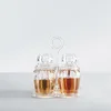 High grade acrylic biodegradable food container for oil/liquid kitchen organizer