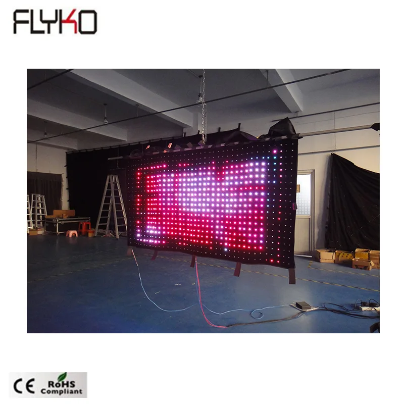 China Xxx Sd Videos - Flyko China Supplier Led Video Fabric P50mm 1x2m For Stage Decortaion With  Dmx Sd Pc Controller - Buy Www Xxx Free Xxx Japan Led Curtain,Led Curtain  Light,China Sexxx Video Led Curtain Product