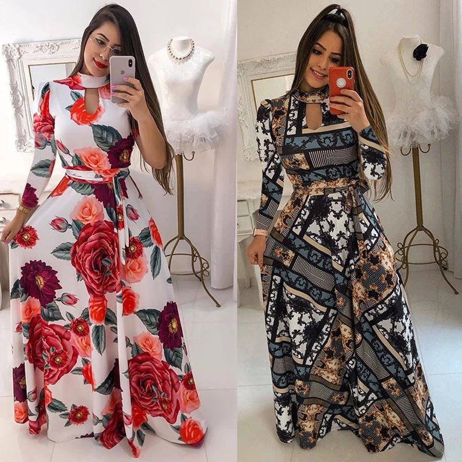 long kitenge dress designs Kitenge Maxi Dress