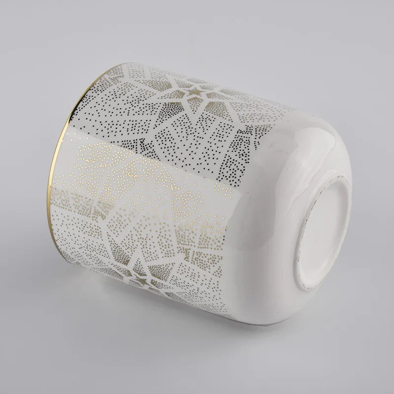 10oz ceramic candle holders with round bottom
