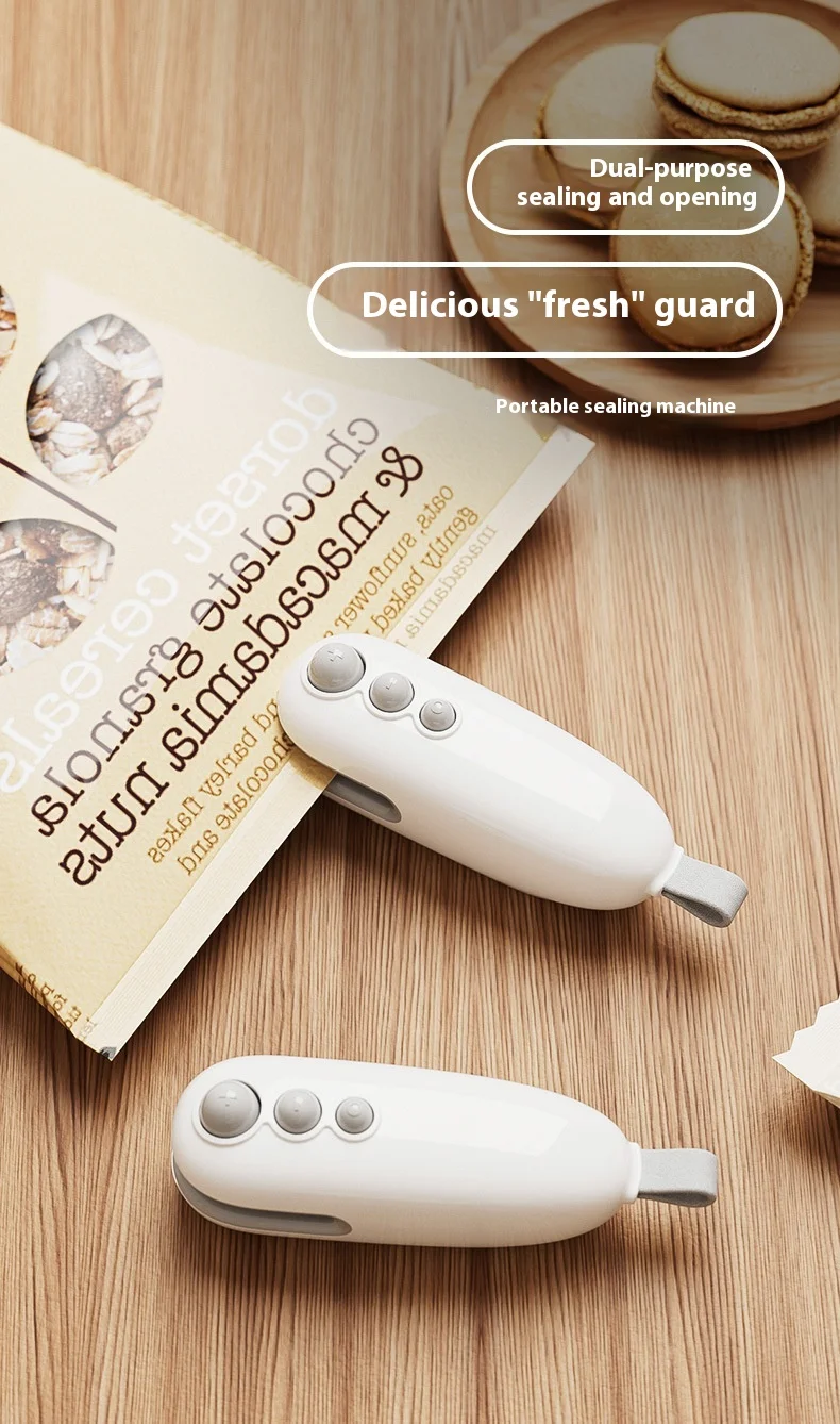 迷你家用食品真空封口机便携式手持式零食封口器新鲜塑料袋小怪物厨房