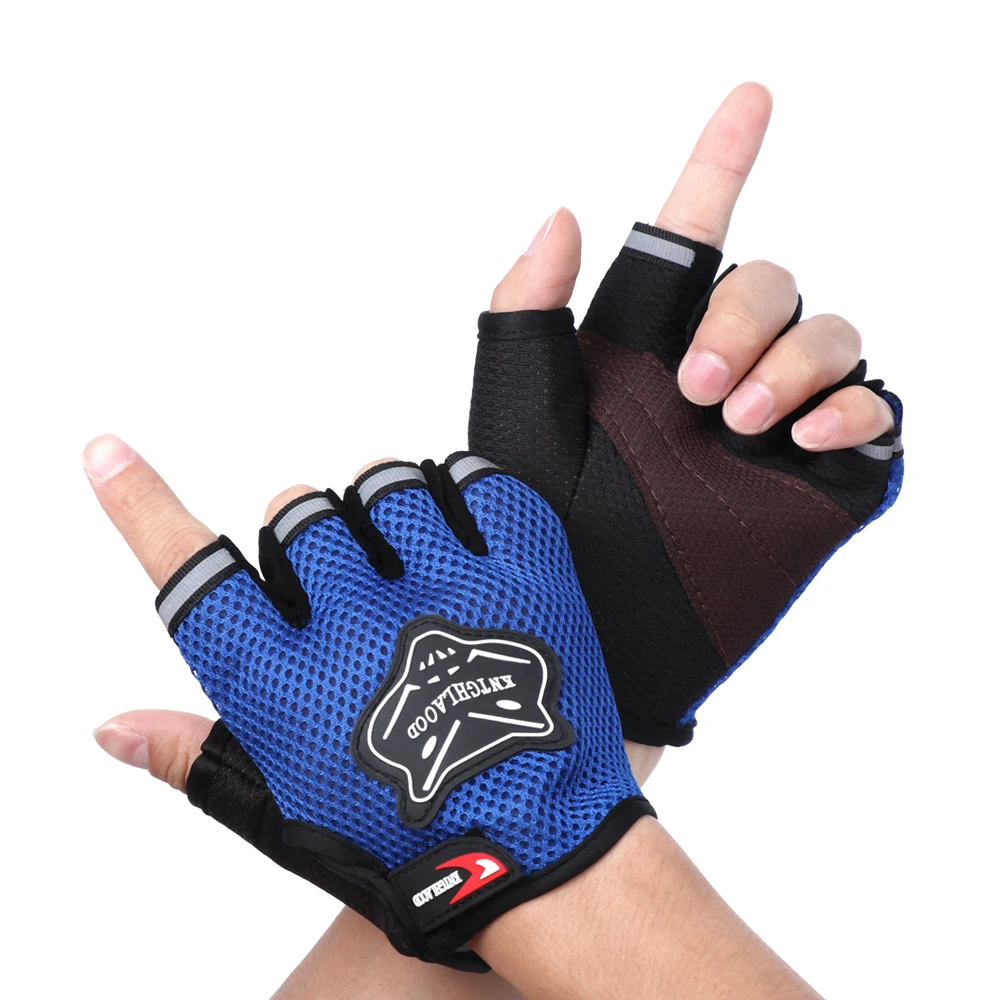 Bicycle Cycling Half Finger Mesh Glove Climbing Outdoor Breathable Sport Gloves