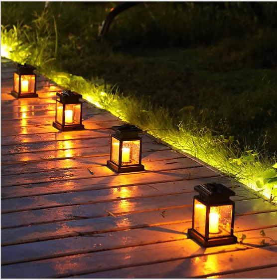 Hot Sale Christmas Copper Wire Candle Solar  Lights Outdoor Lighting Garden outdoor lighting