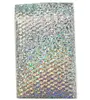 Wholesale Rainbow Glitter Metallic Foil Bubble Mailers Luxury Holographic Poly Mailer