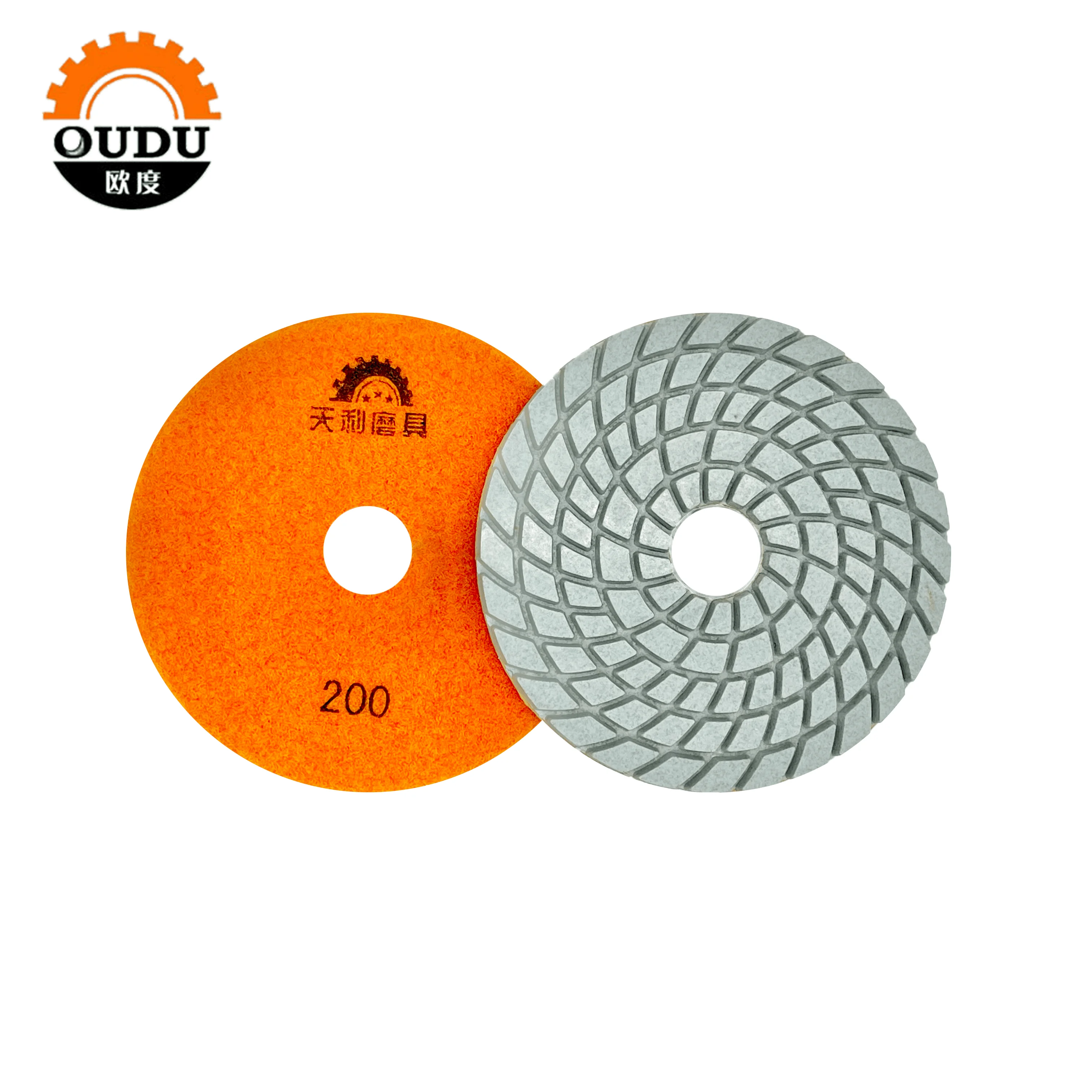 6 Inch Resin Diamond Polishing Pads For Stone Floor Concrete Granite