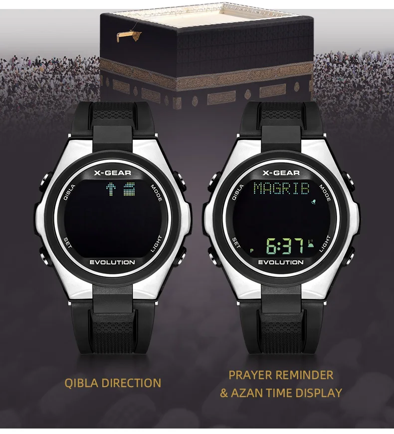 X-gear Islamic Digital Alfajr Azan Watch For Muslim - Buy Al Fajr Watch ...