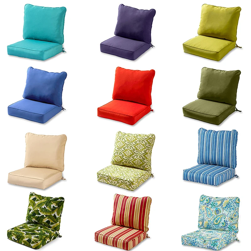 Hot Selling Outdoor Waterproof Comfort Print Foam Seat Chair Patio