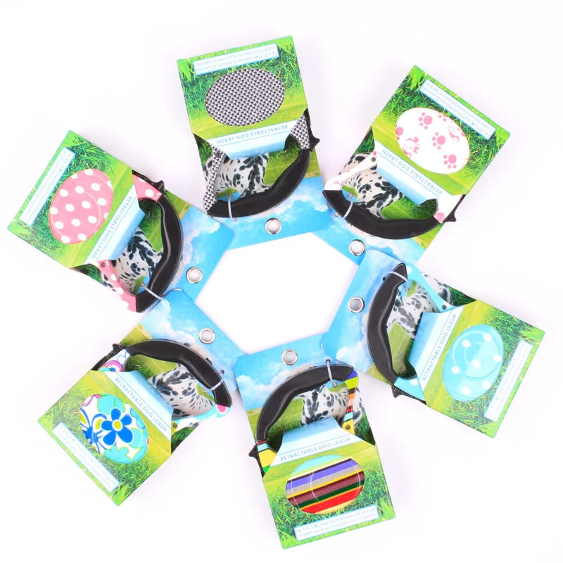 Wholesale More Design Adjustable Slip Luxury Nylon Rope Custom Print Logo Pet Retractable Dog Leash For Dog