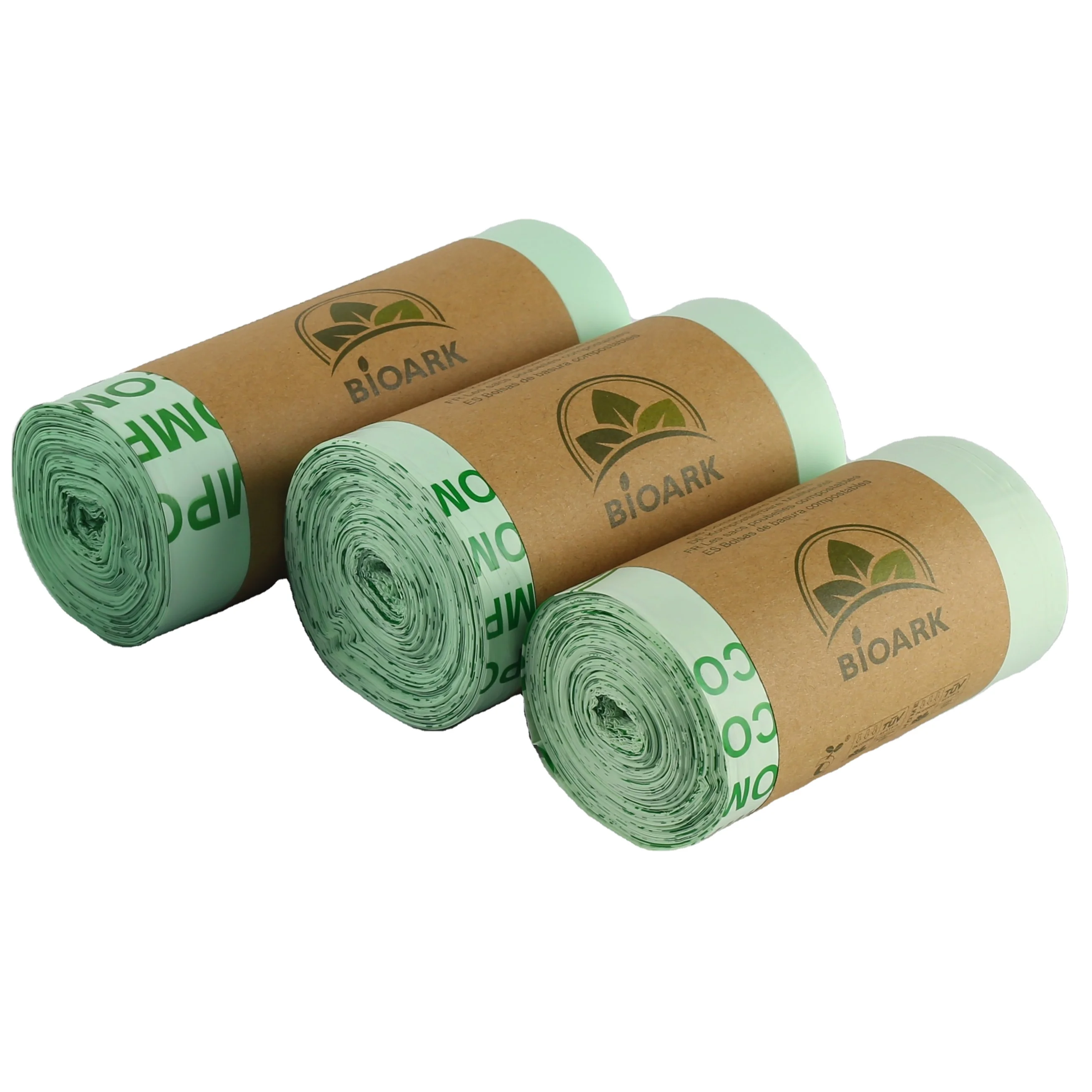 custom plastic disposable trash bag on roll bio degradable