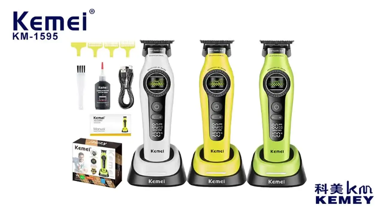 Cortadora de Pelo Inalámbrica Profesional Kemei Km-1595 para