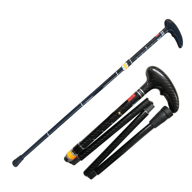 Carbon Fiber Crutch Walking Stick Adjustable Crutch Folding Crutch
