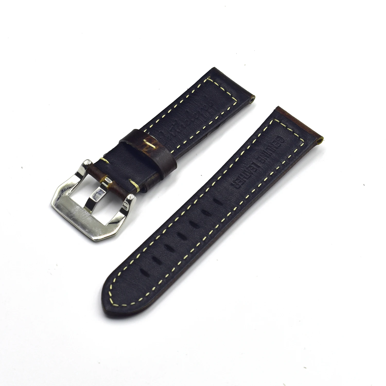 Leather Watch Band Horween Leather Strap In Natural Chromexcel Custom And Handmade 18mm,20mm