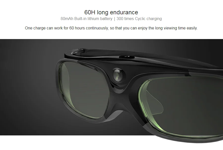 Original Xgimi Shutter 3d Glasses Dlplink Liquid Crystal Rechargeable