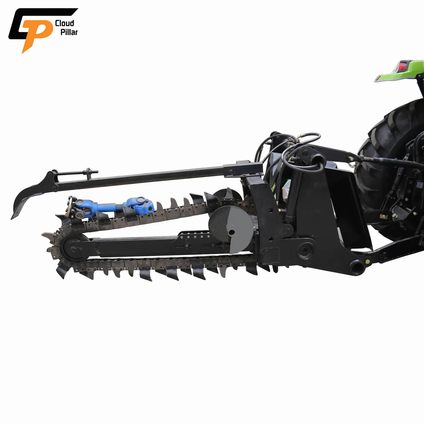 3 Point Hitch Tractor Mounted Trencher With Pto Driven Pipeline Chain Ditcher Mini Chainsaw