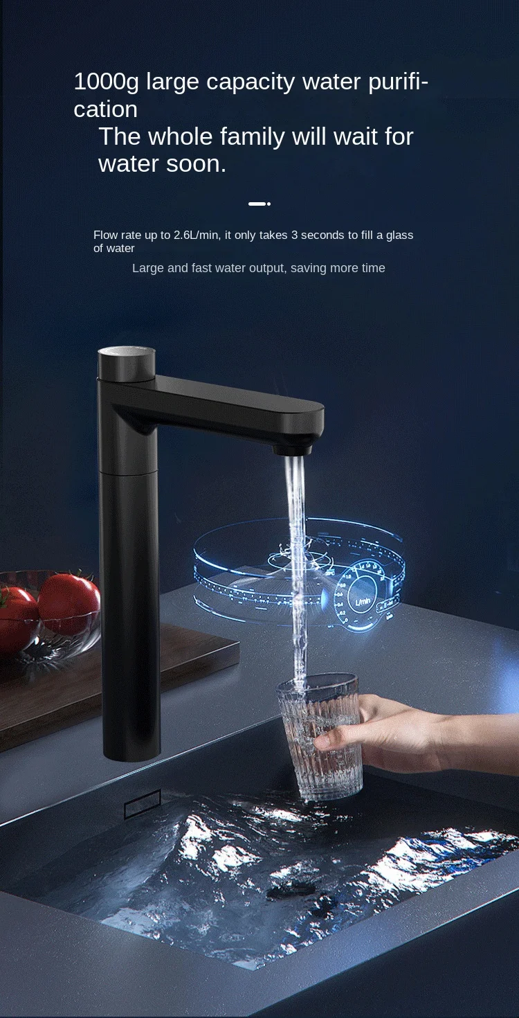 Direct Household RO Reverse Osmosis Water Filter System Large Flow Non-Barrel Kitchen Tap Water Purifier Descaling Filter Water