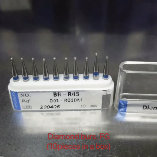 Dental Clinic Diamond Burs Kit Safe End Diamond Preparation With Ce