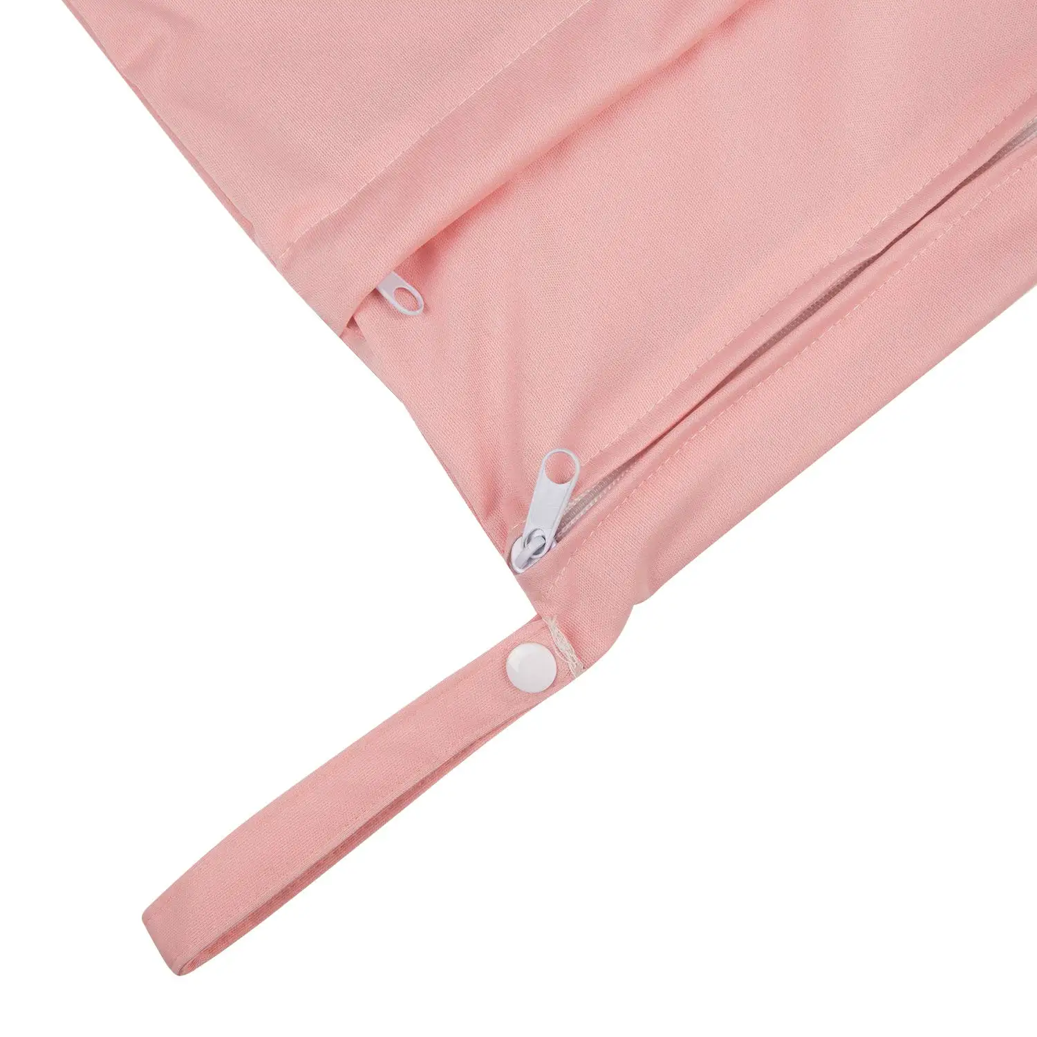 Waterproof Daper Cloth Diaper Wet Dry Bag With Two Zippered Pockets