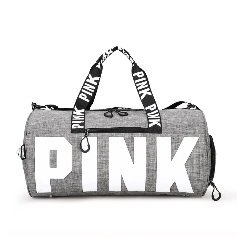 large pink travel bag