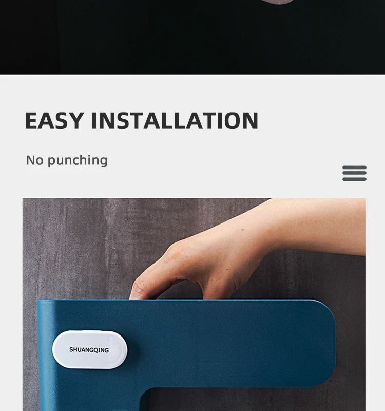 Adhesive Hair Dryer Holder Wall Mount-No Drilling Hair Dryer Styling Tools Organizer Storage- Multifunctional Shelf