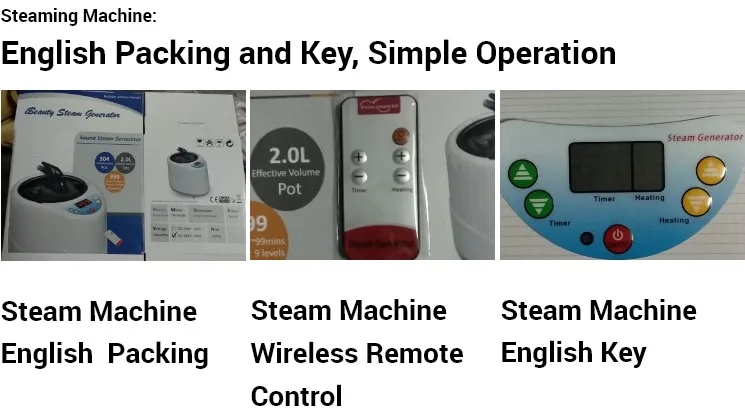 Details Images. take steam bath machine out, and open the lid of machine. c...