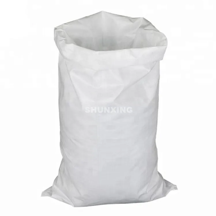 Empty White Blank 5kg Plastic Bag 25kg Polypropylene Pp Woven Price