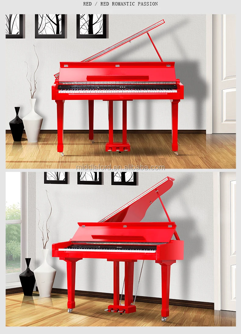 Walnut Digital Grand Piano with Accessories - MIDDLEFORD