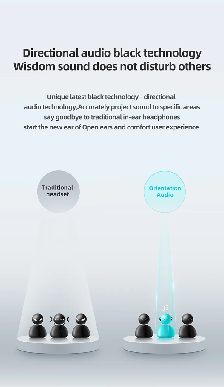 JOYROOM JR-X1 open-ear neckband IPX4 Waterproof wireless headset - ANKUX.COM