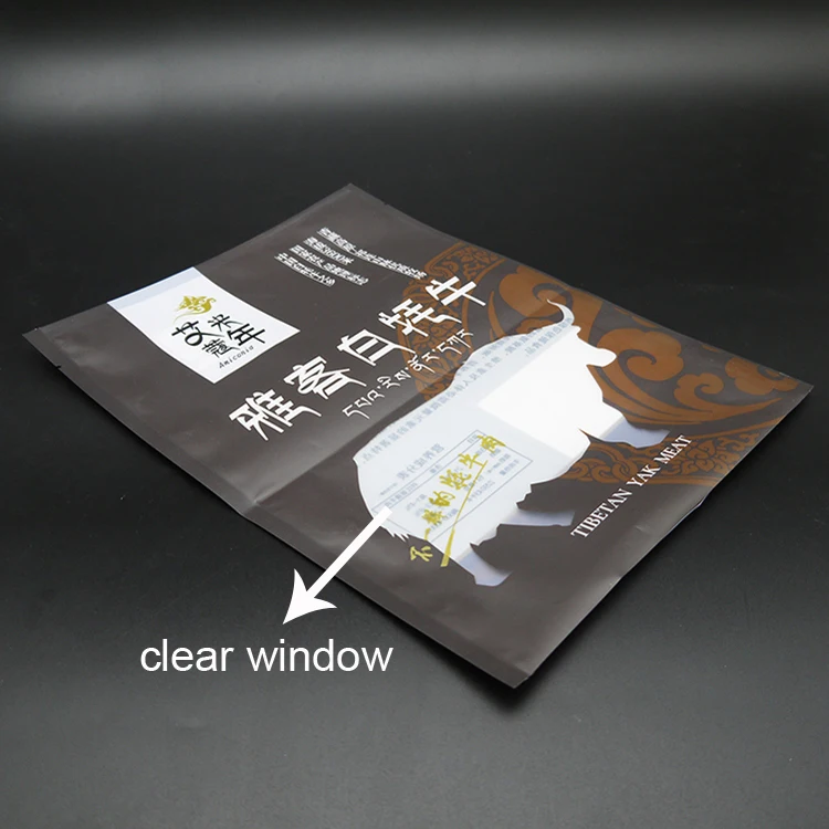 Customized Printed Matte Finished Plastic Commercial Food Packaging