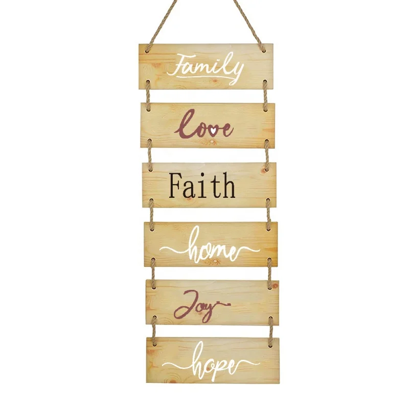 Rustic Wooden Decor Large Hanging Wall Sign For Home Decor Wood Plaque