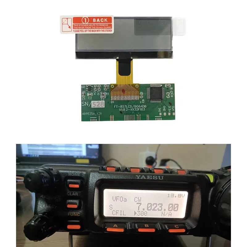OEM LCD for YAESU FT-857 FT-857D LCD Display Replacement Part