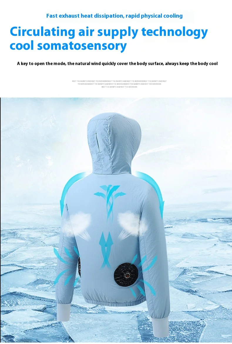 Factory Main Promotion Fan Clothing New Smart Fan Clothing Sun Protection Rash Guard Cycling Fishing Air-Conditioning Apparel manufacture