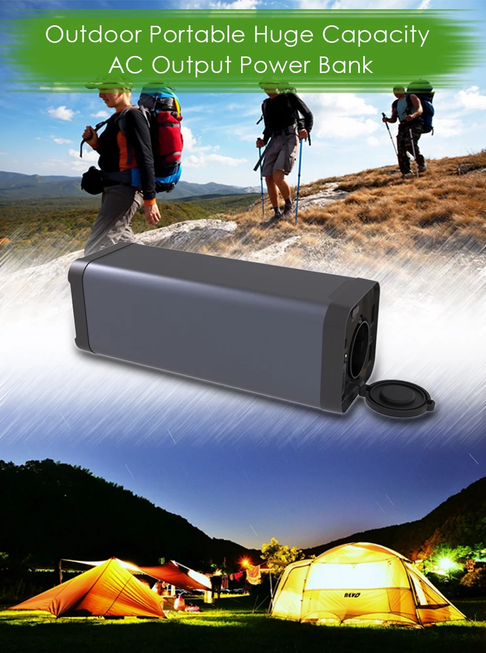 OEM best selling products 2020 portable charge DC12V AC 200w Power Station Rechargeable UPS car jump starter powerbank 40800mah - ANKUX.COM