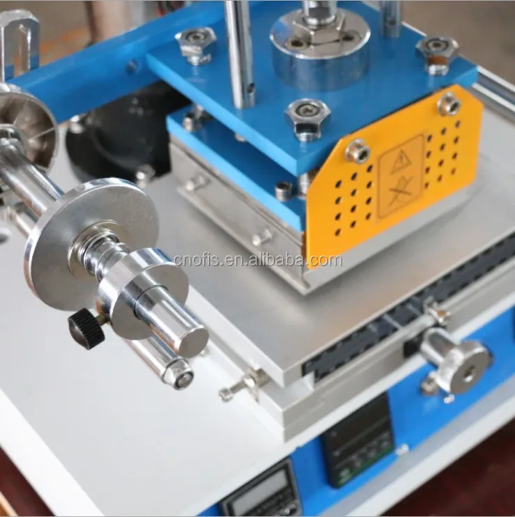Hot Foil Stamping Machine Leather/Metal/Card/Fabrics/Plastic Heat Press Type Motor Core Component Plate Print