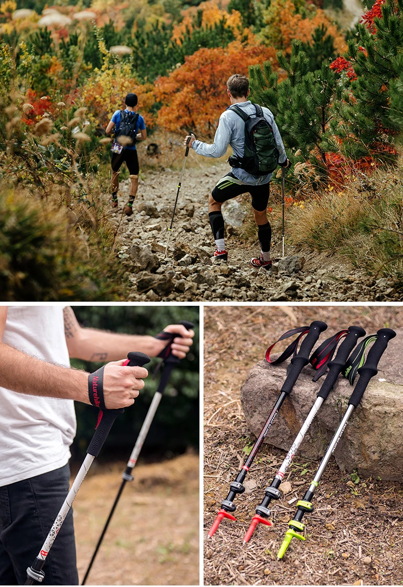 Trekking Poles Overmont 7075 Aluminum - Lightweight Adjustable S With EVA Handle & Accessories Hiking Stick