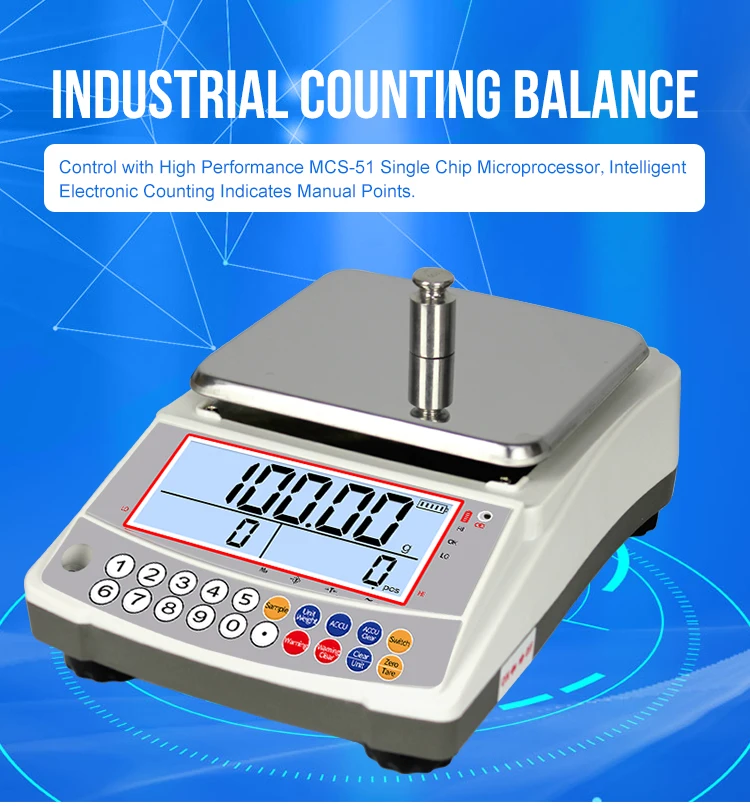 0.01 G Accuracy 1 Kg 2 Kg 3 Kg Industrial Digital Weighing Parts