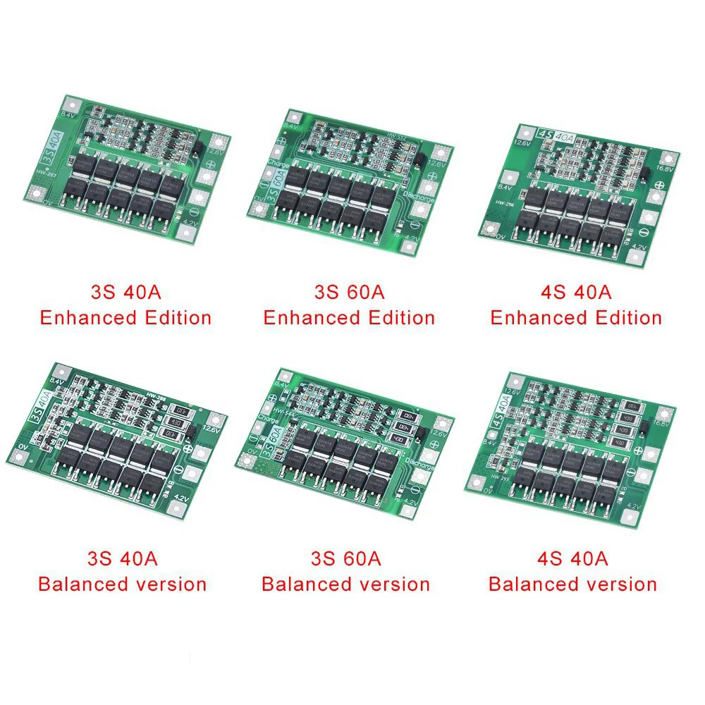 3 S 40 A BMS 11.1 V 12.6 V 18650 Lithium Battery protection board avec équilibrage C3I2 3 S 40 A BMS 11.1 V 12.6 V 18650 Lithium Battery protection board avec équilibrage C3I2