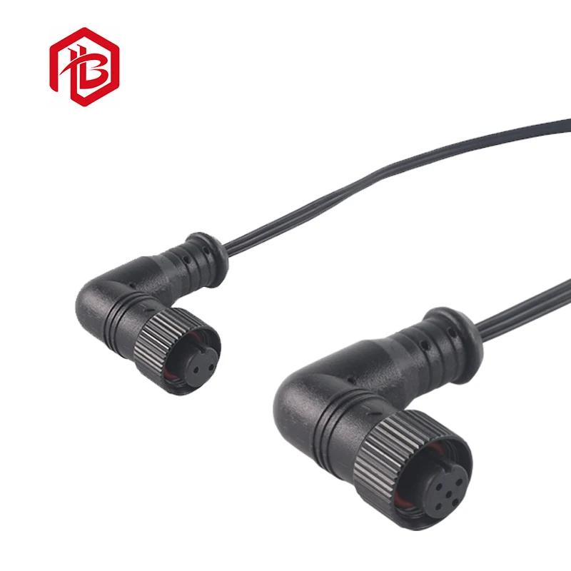 M12 metal male female Waterproof LED Strip Connector circular connector for outdoor lighting IP67