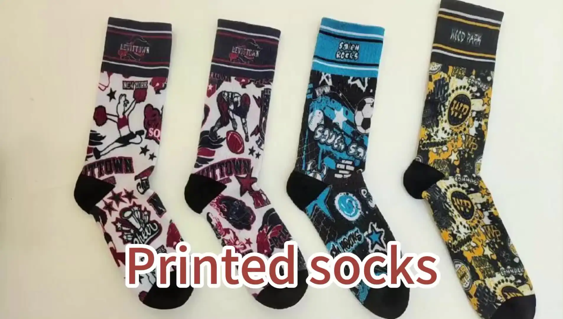 Lot De 30 Paires De Chaussettes Crew Personnalisables - Sublimation Complète, Neuf Sans étiquettes