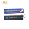 Air Line Gift Woven Patch Woven Key Tag Custom Made