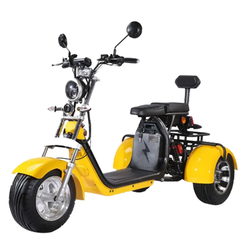 three three wheels off road electric harley citycoco scooter