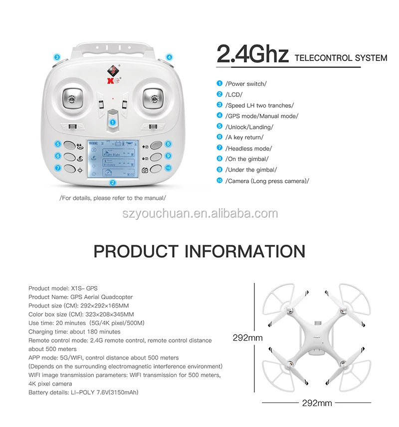 バッテリー2本 XK 2020新 X1S GPS 2軸ジンバル ブラシレス ドローン  