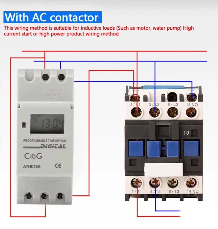 Din Rail Programmable Digital Timer Switch Relay Control Power 220v ...