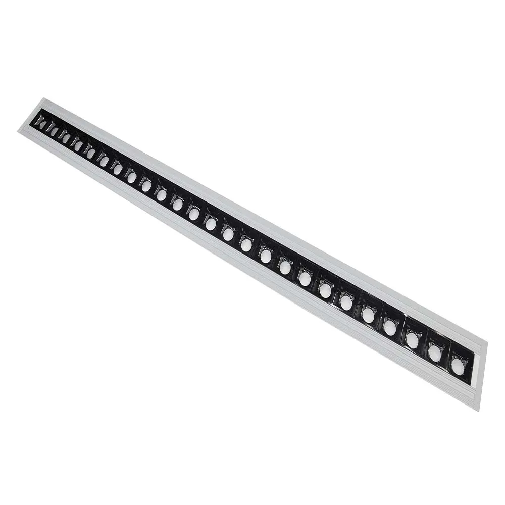 Low voltage linear office pendant light led with anti-glare grille reflector cup