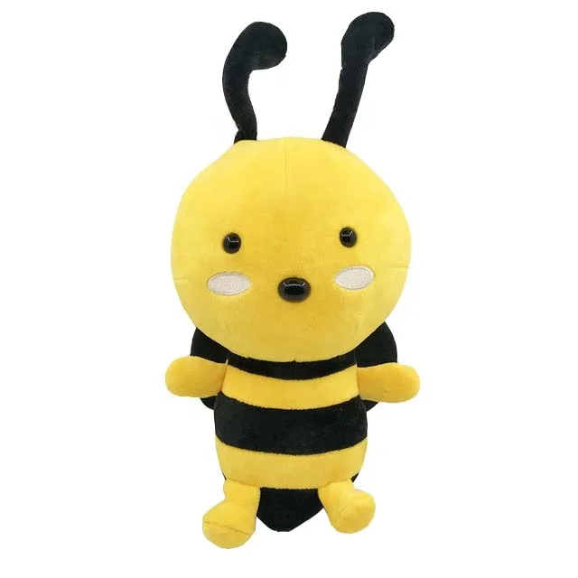Plush Gear Buzz The Bee Stuffed Animal - Super Soft Yellow Bee Plush Toys, Honeybee