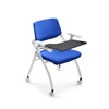 Ajustable Plastic training writing tablet chair on wheels Chairs With Writing Tablet,school furniture