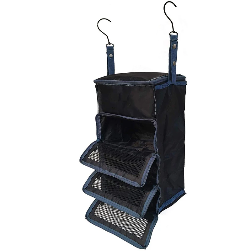 Portable Luggage Organizer Packable Hanging Shelves Make Packing Your